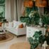 bohemian botanical living room